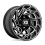 XD Wheels XD86079077300 - Xd860 Onslaught 17X9 Gloss Black Milled