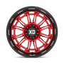 XD Wheels XD86521063918N - Xd865 Phoenix 20X10 Candy Red Milled With Black Lip