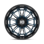 XD Wheels XD865210639A18N - Xd865 Phoenix 20X10 Metallic Blue Milled With Black Lip