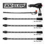 XKGLOW XK041004-B - XK Glow Single Color  UnderglowLED Accent Light Car/Truck Kit Blue - 4x8In