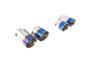 XFORCE ES-VW09-BLUETIPS - VW Golf Mark 7R 2013(EU) 2015(US)-2018 Blue Quad Tip Option (for  system only will NOT fit OEM); Exhaust Tail Pipe Tip
