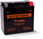 Yuasa Battery YUAM716GHL - Yuasa GYZ16HL High Performance Maintenance Free AGM 12-Volt Battery