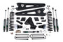 Zone Offroad ZONF61N - 20-22 Ford F-250/F-350 Super Duty 5.0 Inch Radius Arm Lift Kit With Nitro Shocks Gas  Offroad