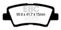 EBC UD1445 - 12+ Hyundai Azera 3.3 Ultimax2 Rear Brake Pads