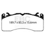 EBC UD1792 - 2015+ Ford Mustang (6th Gen) 2.3L Turbo (GT Package) Ultimax2 Front Brake Pads