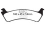 EBC UD664 - 95-98 Ford Windstar 3.0 Ultimax2 Rear Brake Pads EBC UD664 - 95-98 Ford Windstar 3.0 Ultimax2 Rear Brake Pads