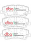 DBA DBADB9022SP - 15-19 Ford Mustang GT (w/Performance Package/380mm Front Rotor) SP Performance Rear Brake Pads
