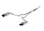 Ford Racing M-5200-M2TBV - 2024 Mustang 2.3L Touring Non-Active Cat-Back Exhaust w/GT Valance - Black Tip