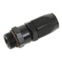 Fragola 180120-BL - 16AN Straight x 1 1/16 - 12 (12) Hose End - Black
