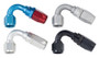 Fragola 112010 - 10AN x 120 Degree Power Flow Hose End - Blue/Red