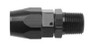 Fragola 190108-BL - 8AN Straight Hose End x 3/8 NPT - Black