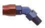 Fragola 194506-BL - 6AN x 45 Degree Hose End x 1/4 NPT - Black
