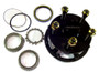 Frankland Racing GN210-K - Wheel Hub - Rear - 5 x 5 Wheel Bolt Pattern - 24 Spline Drive Flange - Bearings / Dust Cap / Hardware / Wheel Studs Included - Steel - Black Powder Coat - Each