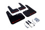 Rally Armor MF24-UR-BLK/RD - 12-18 Hyundai Veloster Black UR Mud Flap w/ Red Logo