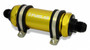 Fuelab 85812-5 - In-Line Fuel Filter Long Length -10AN Inlet/Outlet 40 Micron Stainless Steel Element W/Check Valve Gold