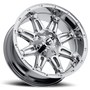Fuel Wheels D53020909845 - Aluminum Wheels 20X9 Hostage D530 6 On 135/6 On 139.7 Chrome 106.4 Bore -12 Offset Fuel Off Road Wheels