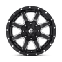 Fuel Wheels D538176593R - Dually Wheels 17X6.5 Maverick Dually D538 8 On 210 Black Milled 154.3 Bore -140 Offset 7 Spoke Outer Dually Fuel Off Road Wheels