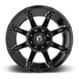 Fuel Wheels D57518909850 - Aluminum Wheels 18X9 Coupler D575 6 On 135/6 On 139.7 Gloss Black 106.4 Bore 1 Offset 8 Spoke Fuel Off Road Wheels