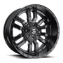 Fuel Wheels D59620909850 - Aluminum Wheels 20X9 Sledge D596 6 On 135/6 On 139.7 Matte Black/Gloss Black Lip 106.1 Bore 1 Offset Fuel Off Road Wheels