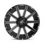 Fuel Wheels D61522207047 - Aluminum Wheels 22X12 Contra D615 5 On 139.7/5 On 150 Gloss Black/Milled 110.3 Bore -44 Offset Multi Spoke Fuel Off Road Wheels Fuel Wheels D61522207047 - Aluminum Wheels 22X12 Contra D615 5 On 139.7/5 On 150 Gloss Black/Milled 110.3 Bore -44 Offset Multi Spoke Fuel Off Road Wheels