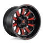Fuel Wheels D62118909857 - Aluminum Wheels 18X9 Hardline D621 6 On 135/6 On 139.7 Gloss Black/Candy Red 106.1 Bore 20 Offset Fuel Off Road Wheels Fuel Wheels D62118909857 - Aluminum Wheels 18X9 Hardline D621 6 On 135/6 On 139.7 Gloss Black/Candy Red 106.1 Bore 20 Offset Fuel Off Road Wheels