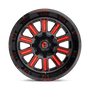 Fuel Wheels D62122207047 - Aluminum Wheels 22X12 Hardline D621 5 On 139.7/5 On 150 Gloss Black/Candy Red 110.3 Bore -44 Offset Fuel Off Road Wheels Fuel Wheels D62122207047 - Aluminum Wheels 22X12 Hardline D621 5 On 139.7/5 On 150 Gloss Black/Candy Red 110.3 Bore -44 Offset Fuel Off Road Wheels