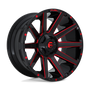 Fuel Wheels D64320007047 - Aluminum Wheels 20X10 Contra D643 5 On 139.7/5 On 150 Gloss Red Milled 110.3 Bore -18 Offset Multi Spoke Fuel Off Road Wheels Fuel Wheels D64320007047 - Aluminum Wheels 20X10 Contra D643 5 On 139.7/5 On 150 Gloss Red Milled 110.3 Bore -18 Offset Multi Spoke Fuel Off Road Wheels