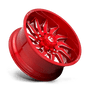 Fuel Wheels D74520901750 - Aluminum Wheels 20X9 Saber D745 8 On 170 Candy Red Milled 125.1 Bore 1 Offset Fuel Off Road Wheels