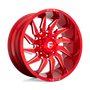 Fuel Wheels D74522008947 - Aluminum Wheels 22X10 Saber D745 6 On 135 Candy Red Milled 87.1 Bore -18 Offset Fuel Off Road Wheels