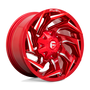 Fuel Wheels D75424209847 - Aluminum Wheels 24X12 Reaction D754 6 On 135/6 On 139.7 Candy Red Milled 106.1 Bore -44 Offset Fuel Off Road Wheels