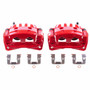 PowerStop S2682B - Power Stop 05-06 Saab 9-2X Front Red Calipers w/Brackets - Pair