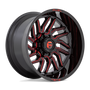 Fuel Wheels D80820905650 - Aluminum Wheels 20X9 Hurricane D808 5 On 150 Gloss Black/Red Milled 110.1 Bore 1 Offset Fuel Off Road Wheels