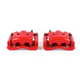 PowerStop S5028 - Power Stop 05-12 Ford F-350 Super Duty Rear Red Calipers w/Brackets - Pair