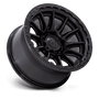 Fuel Wheels FC866MX17906801 - Fc866 Piston 17X9 Blackout W/ Gloss Black Lip
