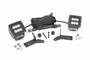 Rough Country 70052 - LED Light Kit - Hinge Mount - 2 inch Black Pair - Jeep Gladiator JT/Wrangler JL (18-24)