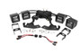 Rough Country 70762 - LED Light Kit - Fog Mount - Dual 2 inch Black Pairs - Chevy Silverado 1500/2500HD/3500HD 2WD/4WD