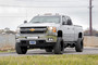 Rough Country 70628DRLA - LED Light Kit - Fog Mount - 2 inch Black Pair - Amber DRL - Chevy Silverado 2500 HD/3500 HD (11-14)