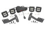 Rough Country 70835 - LED Light Kit - Ditch Mount - Dual 2 inch Black Pairs - Spot - Toyota Tundra (14-21)