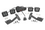 Rough Country 70837 - LED Light Kit - Ditch Mount - Dual 2 inch Black Pairs - White DRL - Toyota Tundra (14-21)