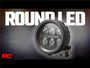 Rough Country 70900 - Black Series Round LED Light Pair - 3.5 Inch - Amber DRL