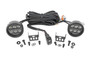Rough Country 70900 - Black Series Round LED Light Pair - 3.5 Inch - Amber DRL