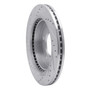 R1 Concepts EDZ-54147R - Brake Rotor Drilled and Slotted Silver