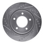 R1 Concepts EDZ-54147R - Brake Rotor Drilled and Slotted Silver