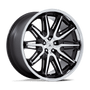 Asanti AB047BS20051240 - Ab047 Imperator 20X10.5 Gloss Black Machined With Ss Lip