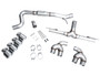 AWE 3020-42658 - MK8 Volkswagen Golf R 3in Track Edition Quad Exhaust - Chrome Silver Tips