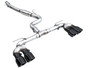 AWE 3020-43658 - MK8 Volkswagen Golf R 3in Track Edition Quad Exhaust - Diamond Black Tips