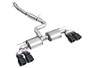 AWE 3015-43658 - MK8 Volkswagen Golf R 3in Touring Edition Quad Exhaust - Diamond Black Tips