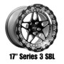 Belak Wheels 17105114S38BS-NBL - 17x10.5 / 8.25in BS / 5x114.3 BP / Low Pad / Series 3 Wheel - Non-Beadlock