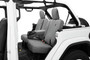 Bestop 29291-09 - Jeep Wrangler Seat Covers For Jeep 2018-2023 Wrangler JL 4 Door Rear with Fold Down Arm Rest Premium Vinyl Fabric Charcoal