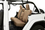 Bestop 29291-04 - Jeep Wrangler Seat Covers For Jeep 2018-2023 Wrangler JL 4 Door Rear with Fold Down Arm RestPremium Vinyl Fabric Tan